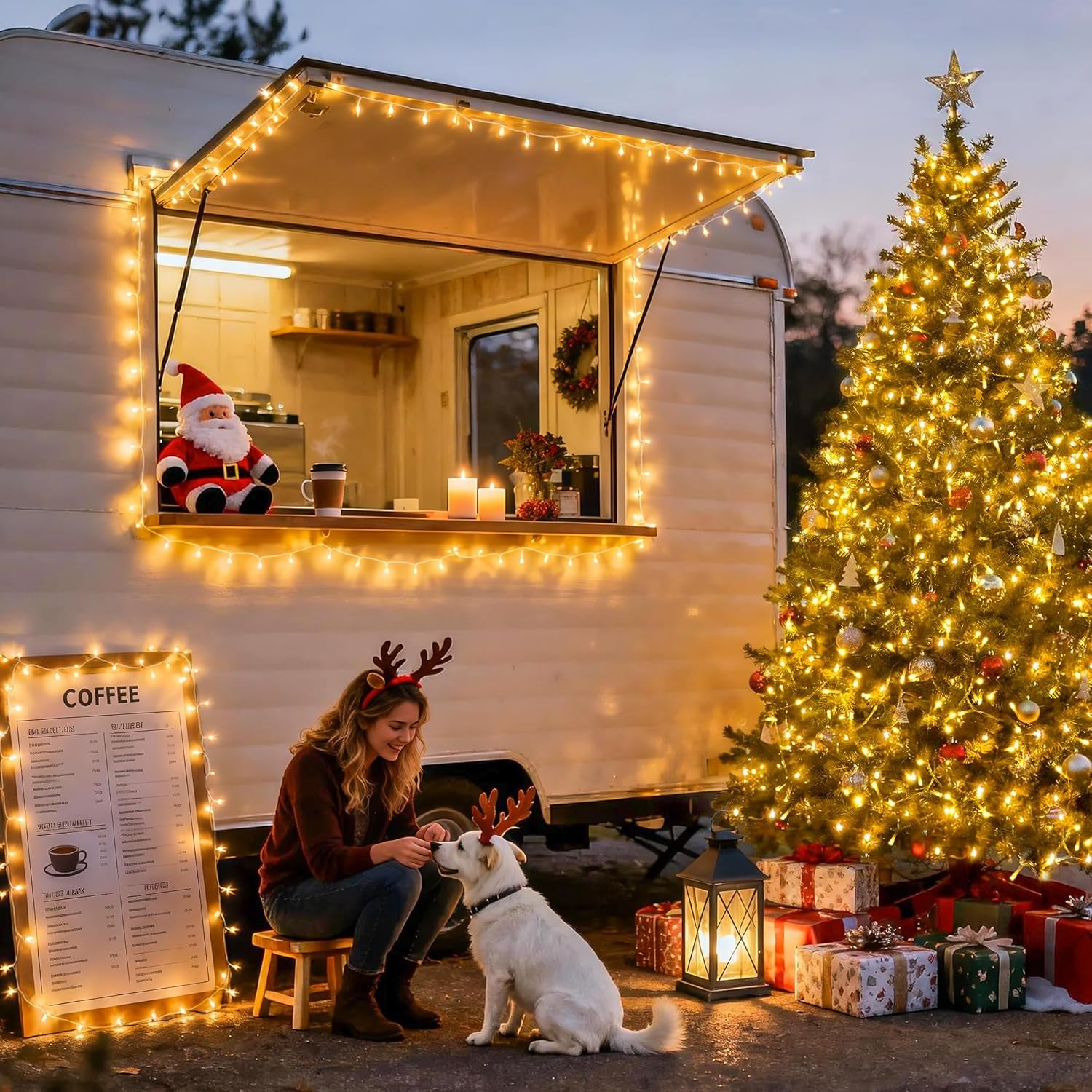 168FT 600 LED String Lights for outside Clear Wire, Warm White Christmas Lights Outdoor Waterproof, Tree Lights Outdoor Plug in for Patio Wedding Party Holiday Christmas Bedroom Pergola Decor