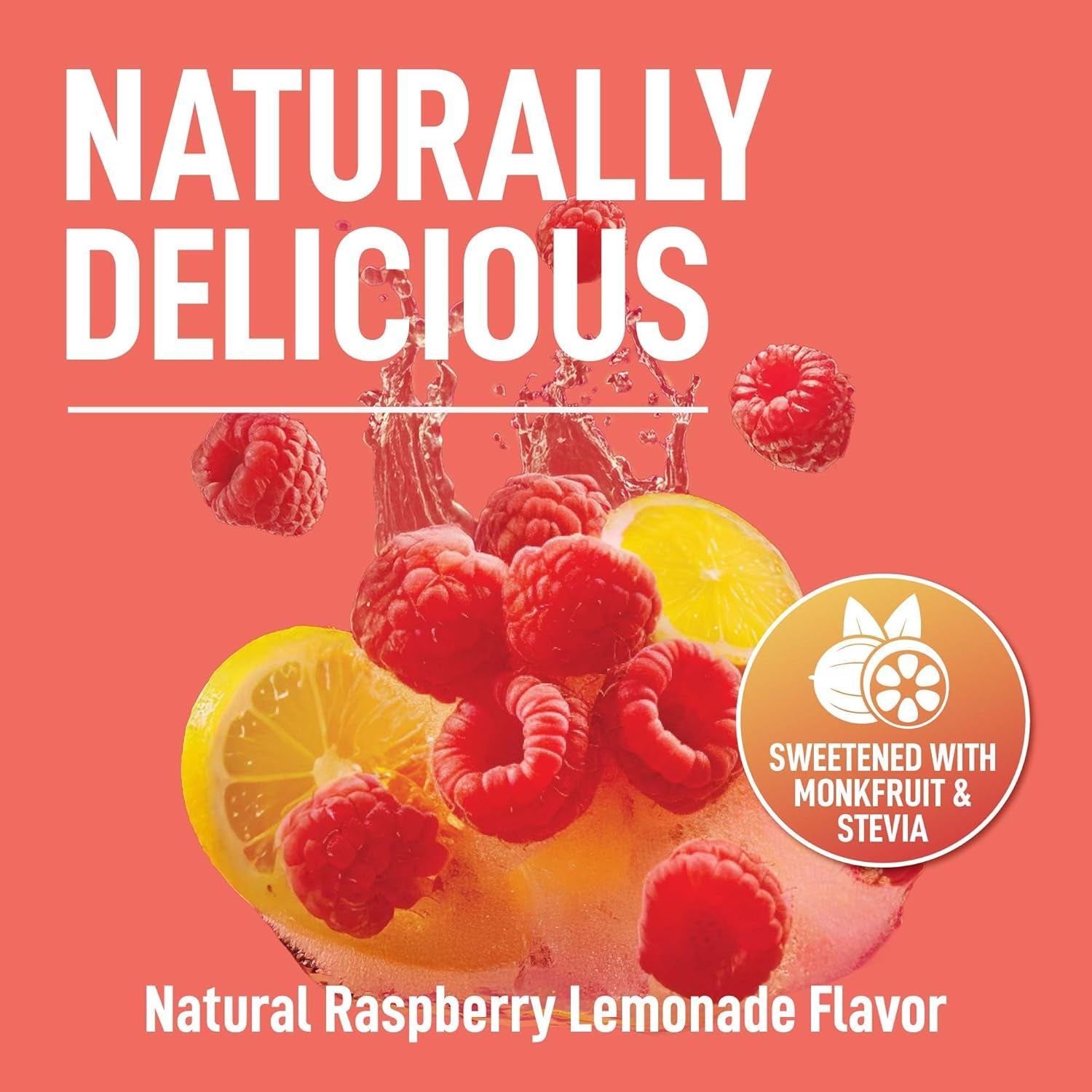 Electrolytes Powder – Raspberry Lemonade Flavor 50 Servings – No Sugar Hydration Supplement with Magnesium, Potassium, Sodium – Keto, Vegan, Fasting-Friendly, Zero Calorie Electrolyte Drink